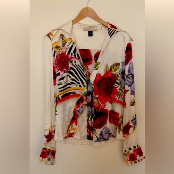 COPY - Roberto Cavalli Silk and elastin blouse - Picture 1 of 14